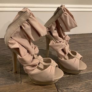 Nude Strappy Heels
